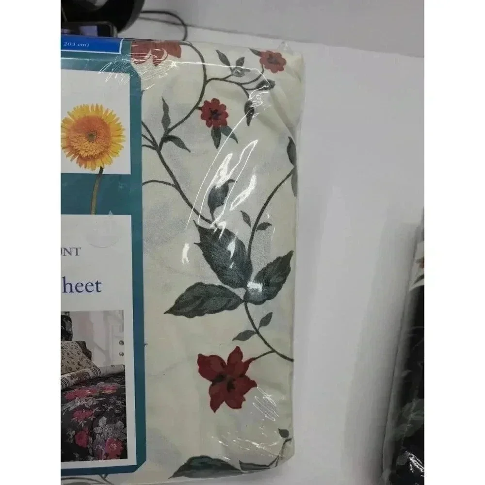 Vintage Springmaid Jasmine King Size Sheet Set New in Package Roses 200 Thread